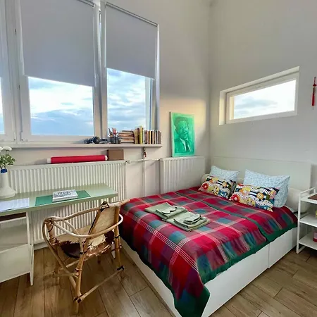 Atelier W Sercu Warszawy Z Panoramicznym Widokiem * Varsó