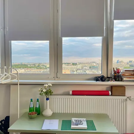Atelier W Sercu Warszawy Z Panoramicznym Widokiem Apartmán Varšava